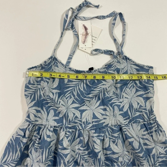 New Jessica Simpson Tamaryn Tiered Dress Size XS Blue - Picture 6 of 7